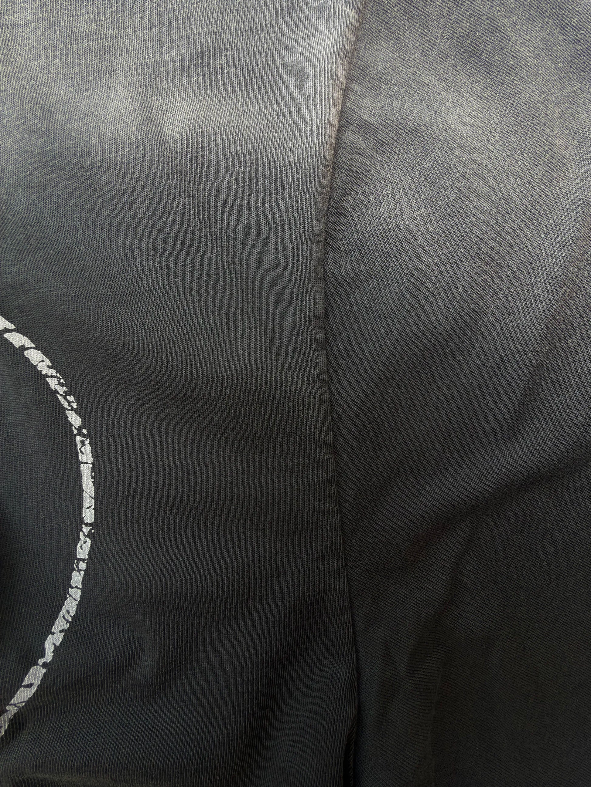 Close-up of white and dark grey fabric